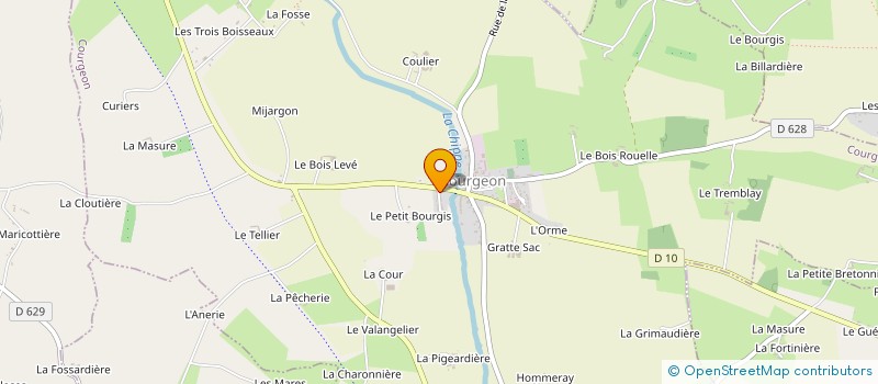 localisation de l'entreprise MADAME SABRINA TOURNET à COURGEON