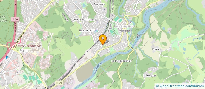 localisation de l'entreprise MADAME SABRINA UKIC  LE PALAIS-SUR-VIENNE