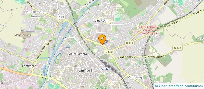 localisation de l'entreprise MADAME SABRINA VANDENBERGHE  CAMBRAI