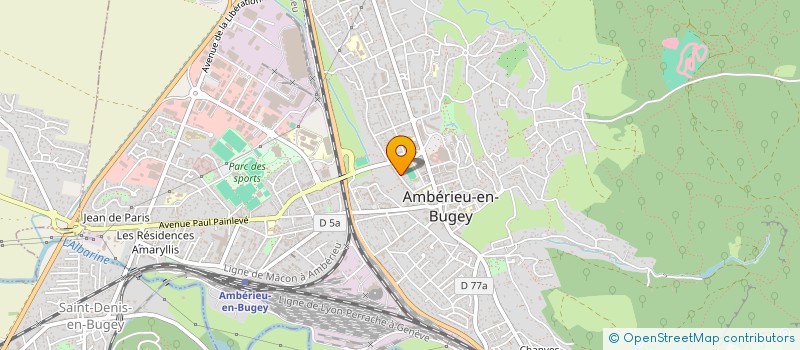 localisation de l'entreprise MADAME SABRINA VANHOUTTE à AMBERIEU-EN-BUGEY