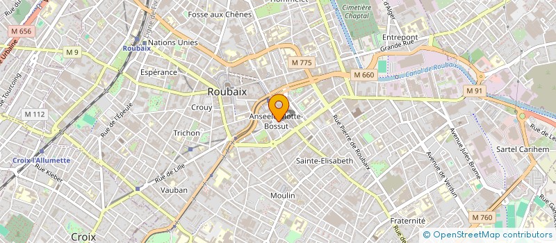 localisation de l'entreprise MADAME SABRINA VANWONTERGHEM à ROUBAIX
