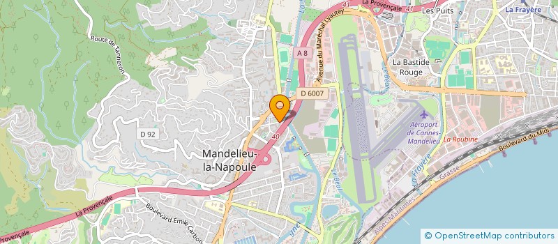 localisation de l'entreprise MADAME SABRINA VARESANO  MANDELIEU-LA-NAPOULE