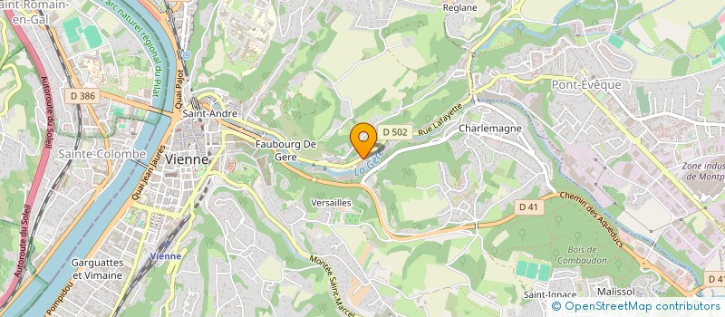 localisation de l'entreprise MADAME SABRINA VAZ  VIENNE