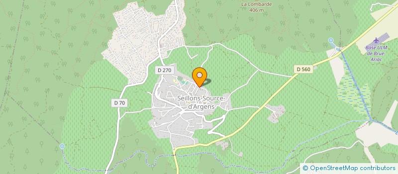 localisation de l'entreprise MADAME SABRINA VERGER  SEILLONS-SOURCE-D'ARGENS