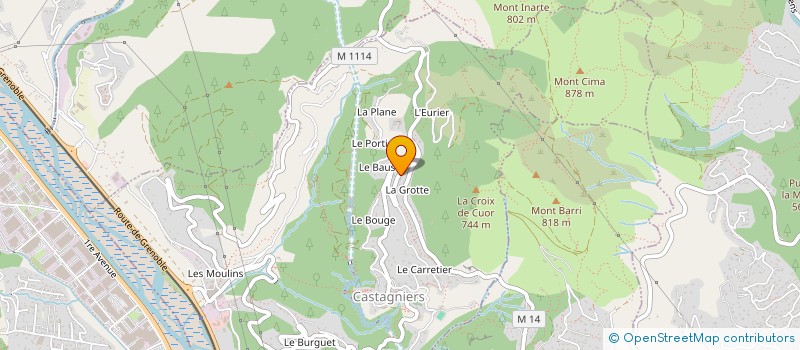 localisation de l'entreprise MADAME SABRINA VIGNON  CASTAGNIERS