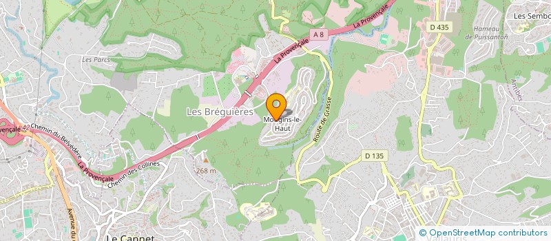 localisation de l'entreprise MADAME SABRINA VILLARD  MOUGINS