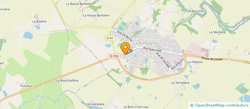 localisation de l'entreprise MADAME SABRINA VUILLEMOT à LA ROMAGNE