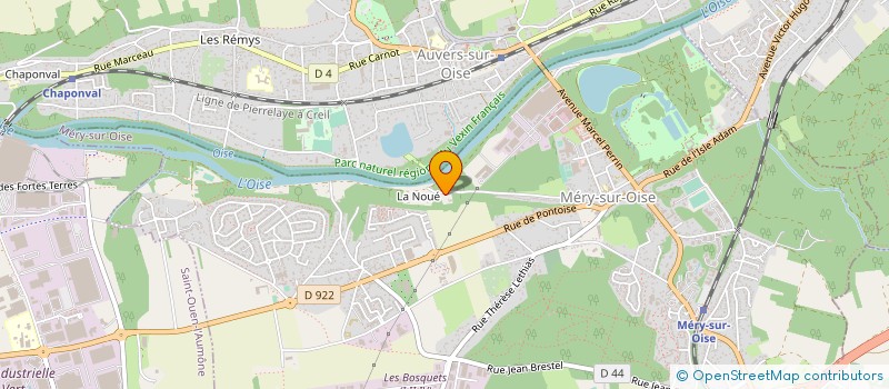 localisation de l'entreprise MADAME SABRINA WAGNER à MERY-SUR-OISE