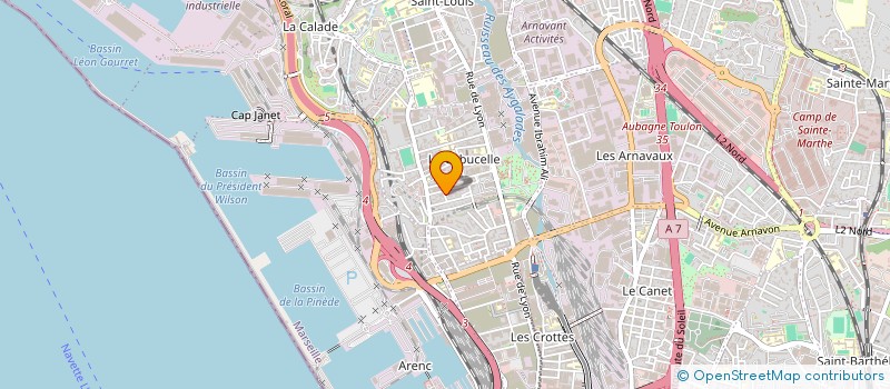 localisation de l'entreprise MADAME SABRINA ZANIER  MARSEILLE