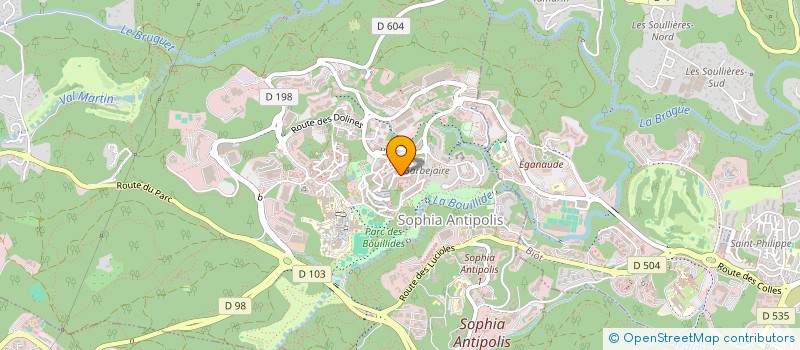 localisation de l'entreprise MADAME SABRINA ZIADIA  VALBONNE