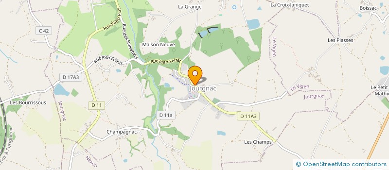 localisation de l'entreprise MADAME SABRINA ZIANI à JOURGNAC