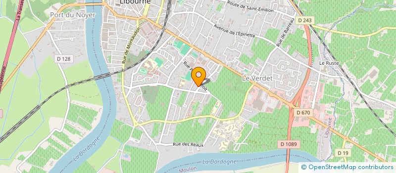 localisation de l'entreprise MADAME SABRINE AIT HMANI IZIMER  LIBOURNE