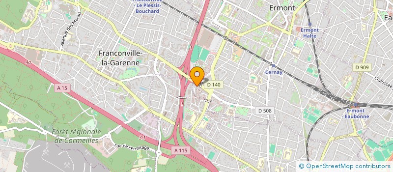 localisation de l'entreprise MADAME SABRINE BELLAGRIRI  ERMONT