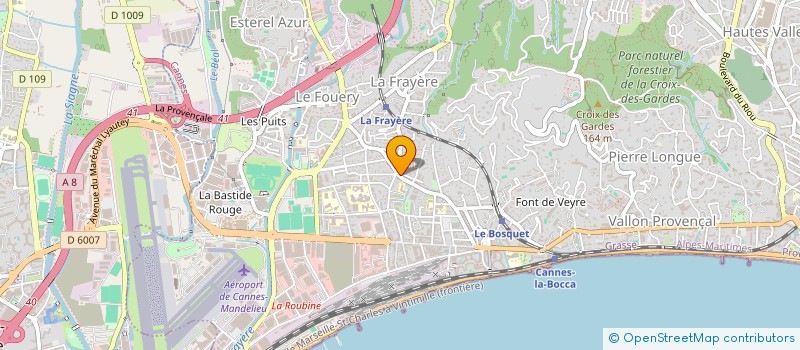 localisation de l'entreprise MADAME SABRINE BERSALI  CANNES