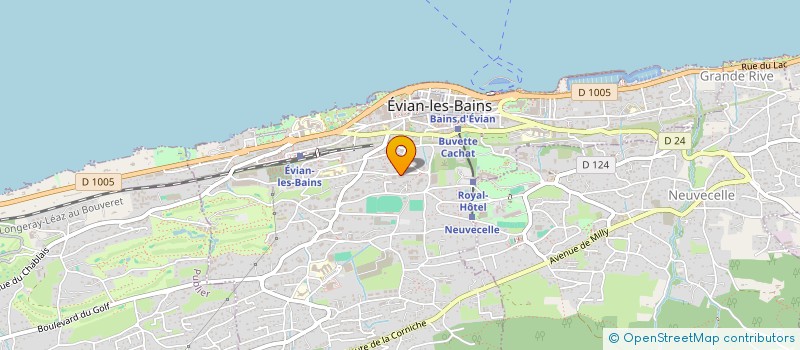 localisation de l'entreprise MADAME SABRINE BOUHTIL  EVIAN-LES-BAINS