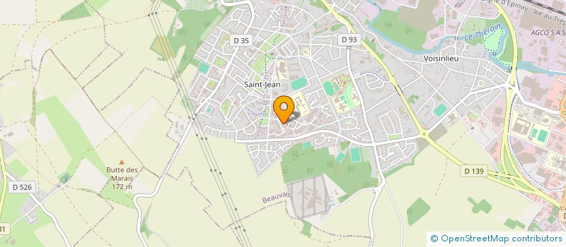 localisation de l'entreprise MADAME SABRINE BOUSSAFA  BEAUVAIS