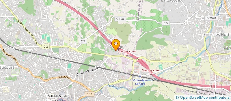 localisation de l'entreprise MADAME SABRINE DAHMENE  SANARY-SUR-MER