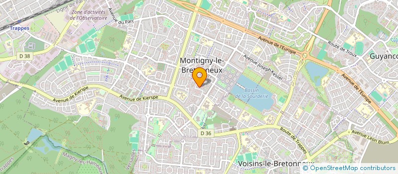 localisation de l'entreprise MADAME SABRINE HAMILA  MONTIGNY LE BRETONNEUX