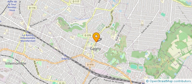 localisation de l'entreprise MADAME SABRINE KALBOUSSI à GAGNY