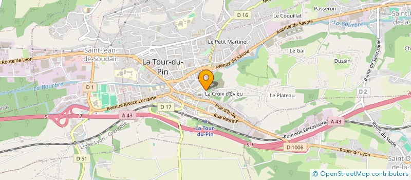 localisation de l'entreprise MADAME SABRINE LEGRAND  LA CHAPELLE-DE-LA-TOUR