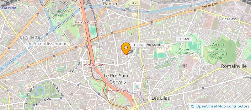 localisation de l'entreprise MADAME SABRINE LEMOINE à LE PRE-SAINT-GERVAIS