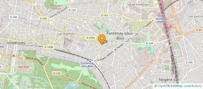 localisation de l'entreprise MADAME SABRINE RAIES à FONTENAY SOUS BOIS