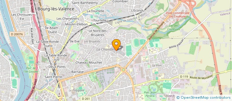 localisation de l'entreprise MADAME SABRINEL GUEMMAZ  VALENCE