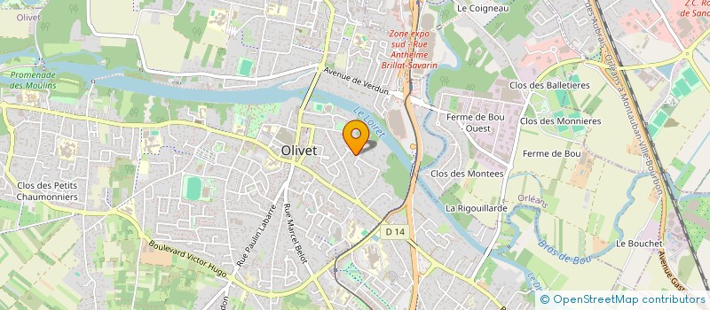 localisation de l'entreprise MADAME SACHA LEITE à OLIVET