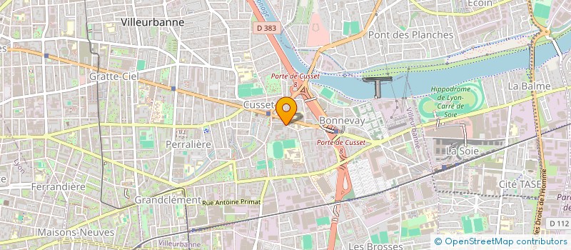 localisation de l'entreprise MADAME SACHA OUALI  VILLEURBANNE