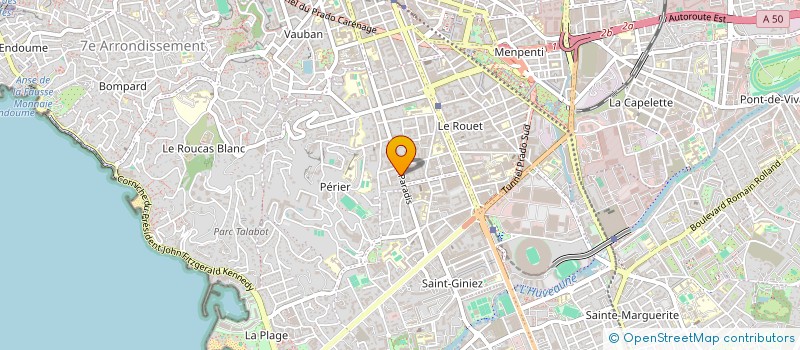 localisation de l'entreprise MADAME SACHA PRIAMI  MARSEILLE