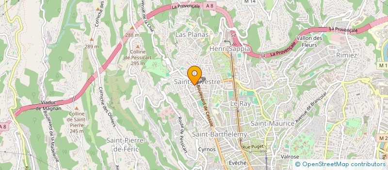 localisation de l'entreprise MADAME SADDEM CHAIBI  NICE