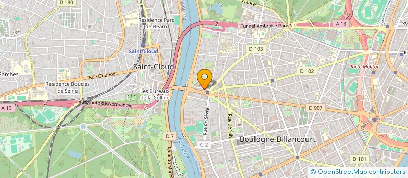 localisation de l'entreprise MADAME SADIA AKHDARI  BOULOGNE-BILLANCOURT