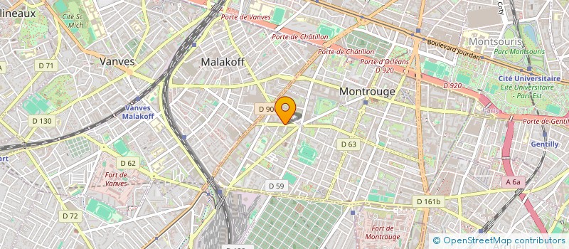 localisation de l'entreprise MADAME SADIA AKLIL  MONTROUGE