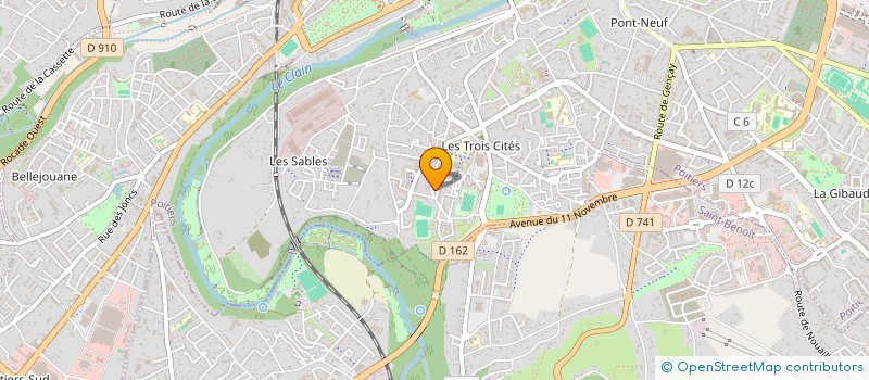 localisation de l'entreprise MADAME SADIA BELLAKHDER  POITIERS