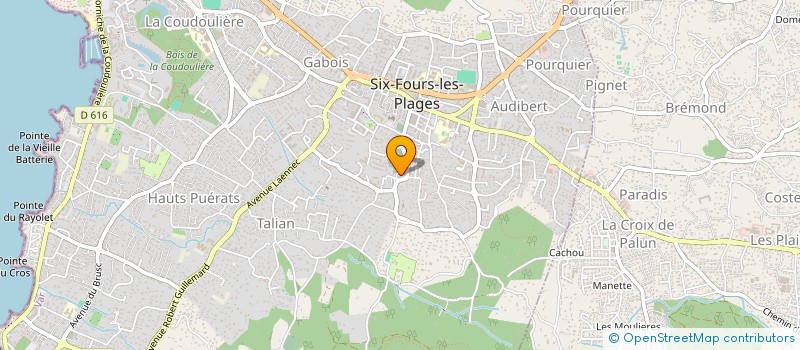 localisation de l'entreprise MADAME SADIA GHEZALI à SIX-FOURS-LES-PLAGES