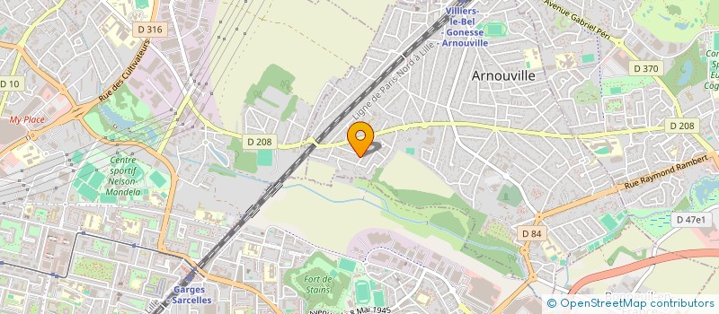 localisation de l'entreprise MADAME SADIA GOUGOUCHE  ARNOUVILLE