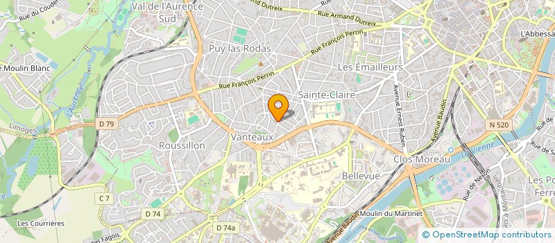 localisation de l'entreprise MADAME SADIA TASLIMA CATCHE NKOUMA à LIMOGES
