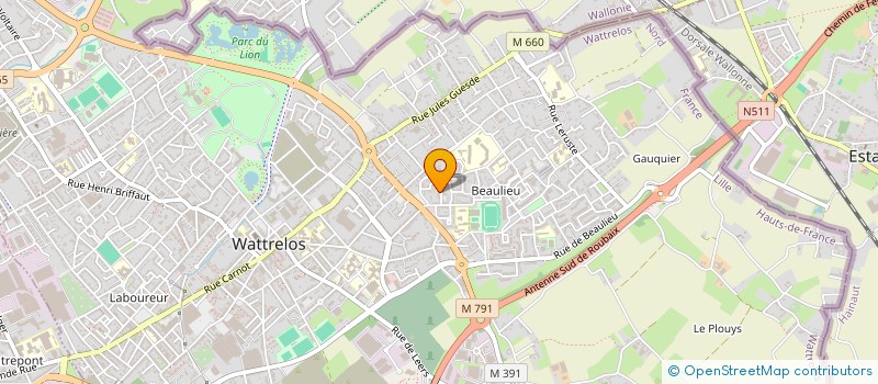 localisation de l'entreprise MADAME SADIA TIAB  WATTRELOS