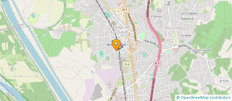 localisation de l'entreprise MADAME SADIE MIHAYLOVA  LE PEAGE-DE-ROUSSILLON