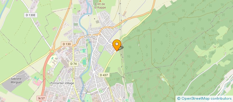 localisation de l'entreprise MADAME SADIFA OUAHBI  DOUBS