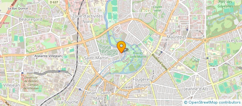 localisation de l'entreprise MADAME SAENDESS ABDOU  RENNES