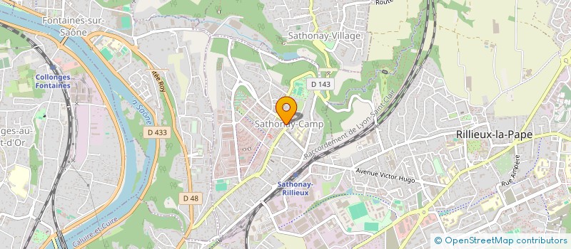 localisation de l'entreprise MADAME SAFA DEBABI  SATHONAY-CAMP