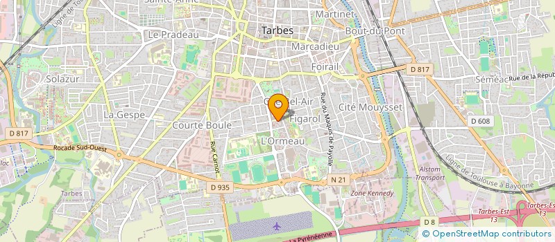 localisation de l'entreprise MADAME SAFA KAABI  TARBES