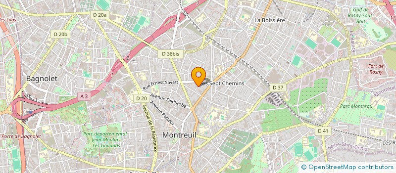 localisation de l'entreprise MADAME SAFA RASOULI à MONTREUIL