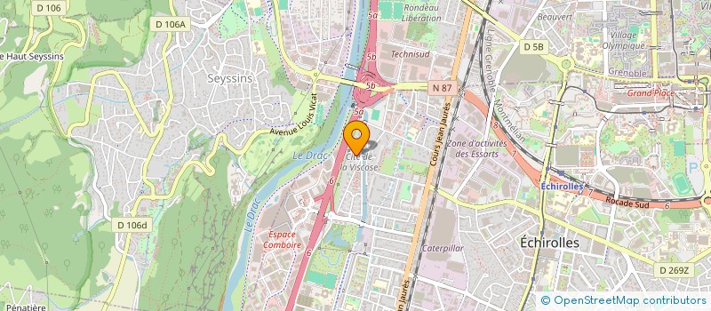 localisation de l'entreprise MADAME SAFAA ABER  ECHIROLLES