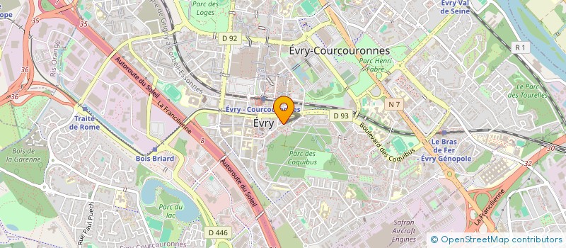 localisation de l'entreprise MADAME SAFAA CHERQAOUI  EVRY-COURCOURONNES