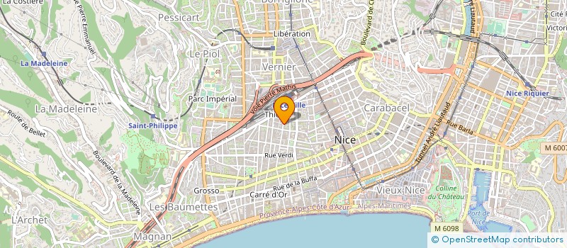 localisation de l'entreprise MADAME SAFAA OULKOUCH à NICE