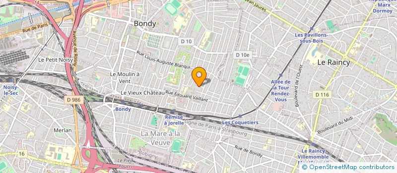 localisation de l'entreprise MADAME SAFAE ZAOUI  BONDY