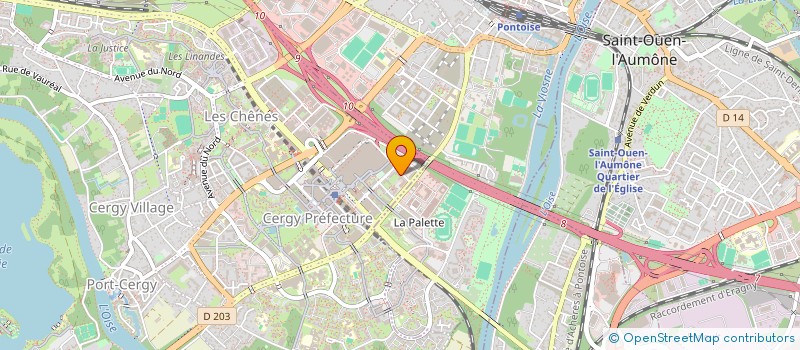 localisation de l'entreprise MADAME SAFIA BADJA  CERGY