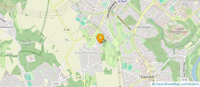 localisation de l'entreprise MADAME SAFIA BAKHOUCH  COURDIMANCHE